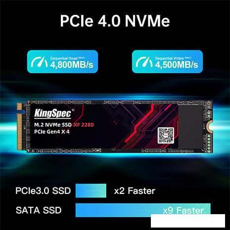 SSD KingSpec PCle 4.0 XF Series 512GB