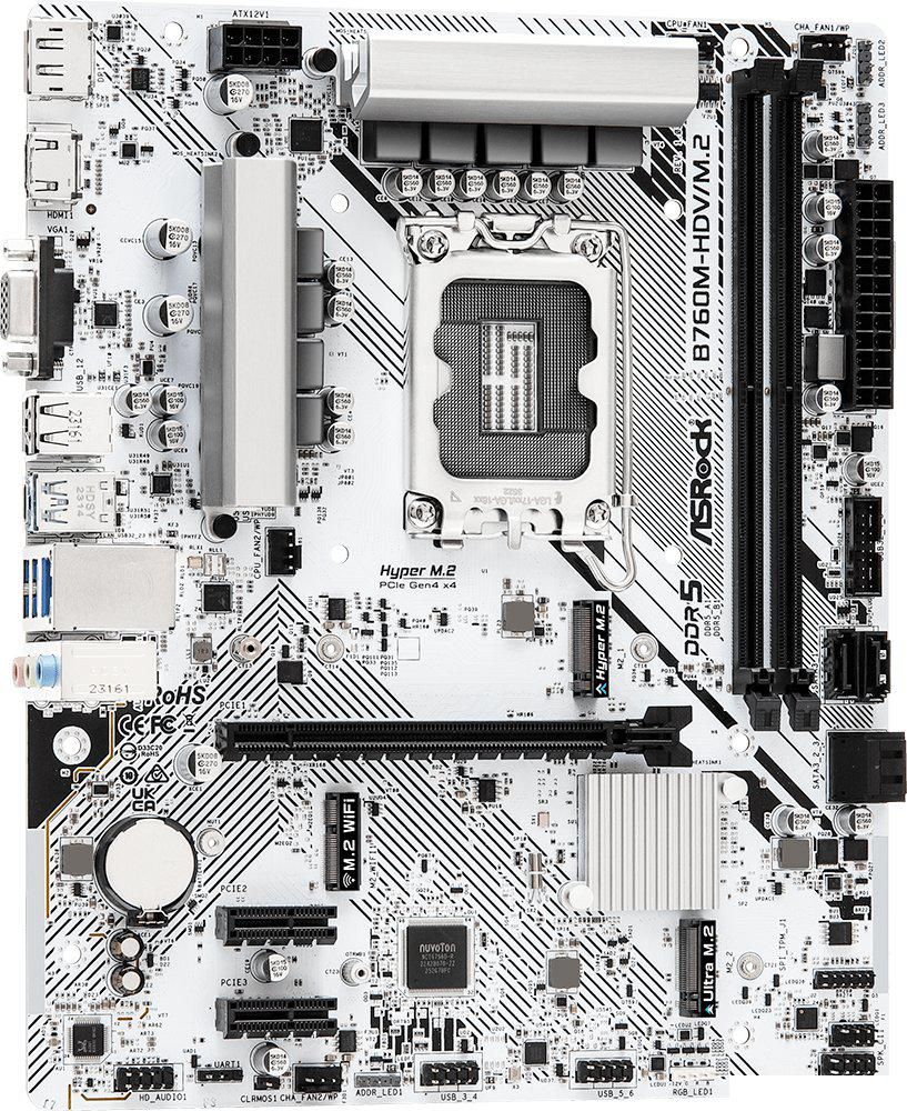 Материнская плата ASRock B760M-HDV/M.2