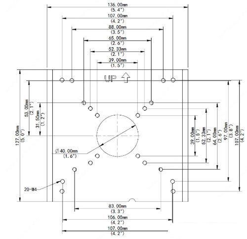 Крепление для камер видеонаблюдения Uniview TR-UP06-C-IN