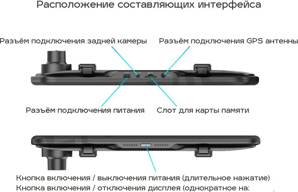 Видеорегистратор-зеркало TrendVision MR-810 GT