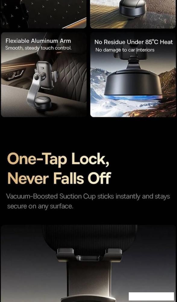 Держатель для смартфона Baseus PrimeTrip C03 Air Clamping Car Mount C0013C01