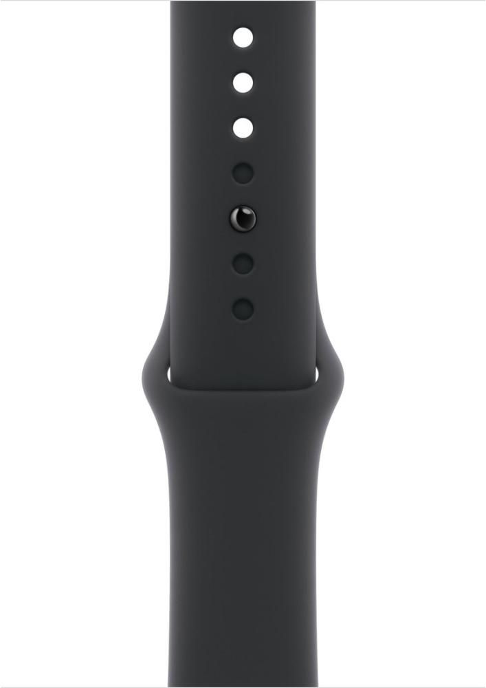 Умные часы Apple Watch Series 11 46 мм (алюминиевый корпус, космический серый/черный, спортивный силиконовый ремешок S/M)