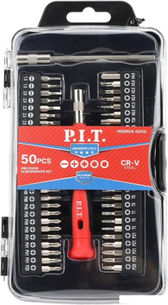 Набор отвертка с битами P.I.T. Advance HSDR04-0050 (50 предметов)