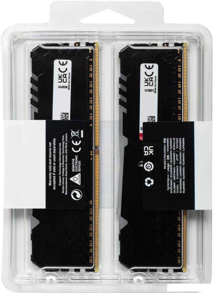 Оперативная память Kingston FURY Beast RGB 2x16ГБ DDR4 3200МГц KF432C16BB12AK2/32