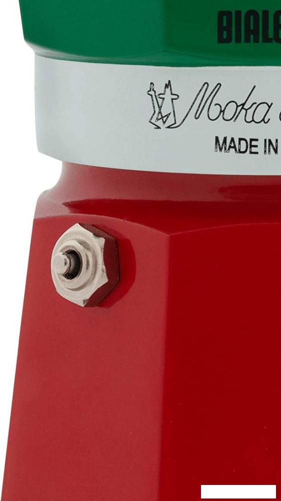 Гейзерная кофеварка Bialetti Moka Express Tricolor (3 порции)