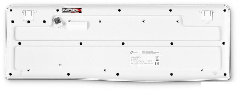 Клавиатура Oklick K225W (белый)