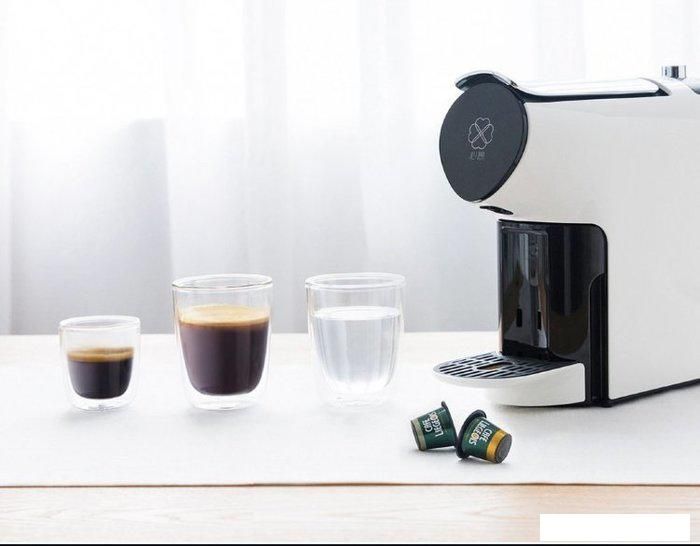 Капсульная кофеварка Scishare Capsule Coffee Machine 2 S1102 (с переходником на евровилку, белый)
