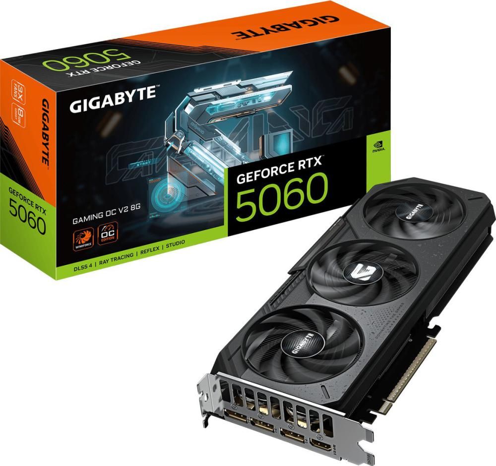 Видеокарта Gigabyte GeForce RTX 5060 Gaming OC V2 8G GV-N5060GAMING OCV2-8GD