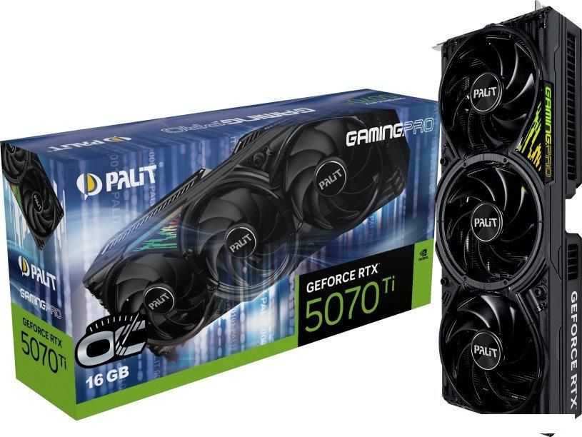 Видеокарта Palit GeForce RTX 5070 Ti GamingPro OC NE7507TS19T2-GB2031A