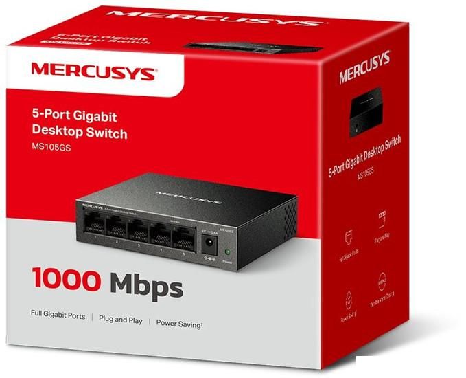 Неуправляемый коммутатор Mercusys MS105GS