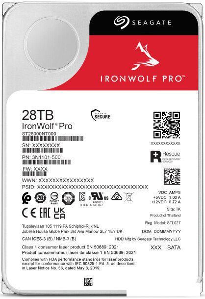 Жесткий диск Seagate IronWolf Pro 28TB ST28000NT000