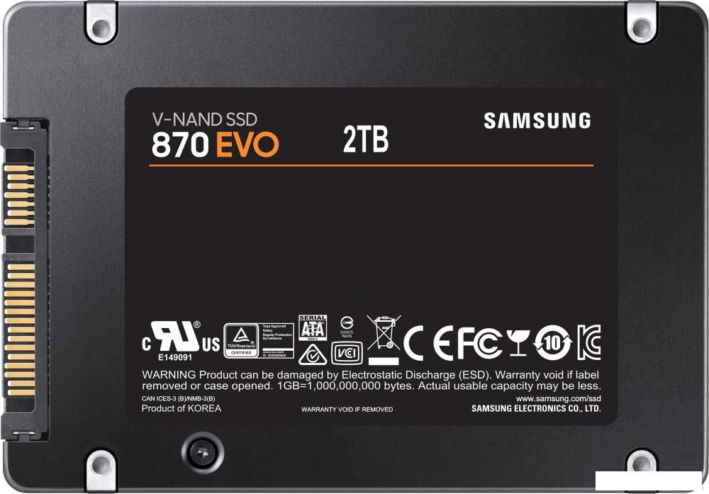 SSD Samsung 870 Evo 2TB MZ-77E2T0BW
