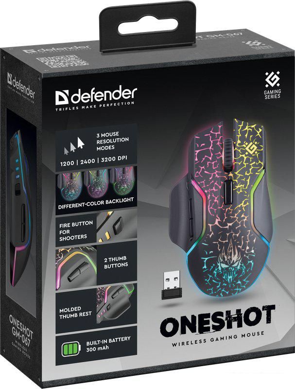 Игровая мышь Defender Oneshot GM-067
