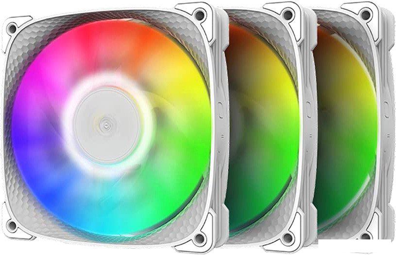 Набор вентиляторов Geometric Future Squama 2505 ARGB Triple Pack (белый)