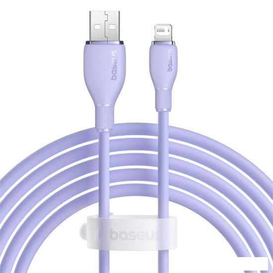 Кабель Baseus Pudding Series Fast Charging Cable 2.4A USB Type-A - Lightning (1.2 м, фиолетовый)