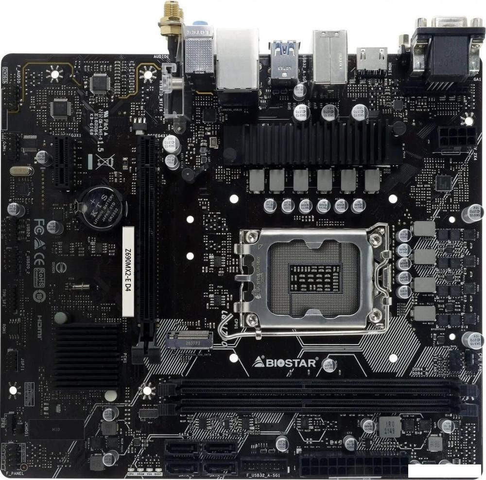Материнская плата BIOSTAR Z690MX2-E D4 Ver. 6.0
