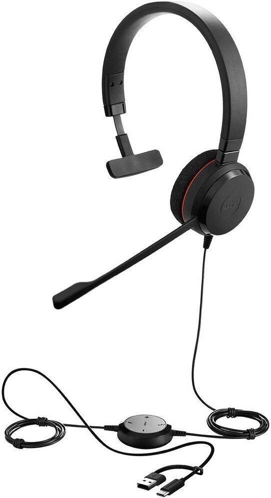 Офисная гарнитура Jabra Evolve 20 MS Mono USB-C/A