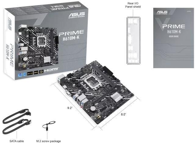 Материнская плата ASUS Prime H610M-K