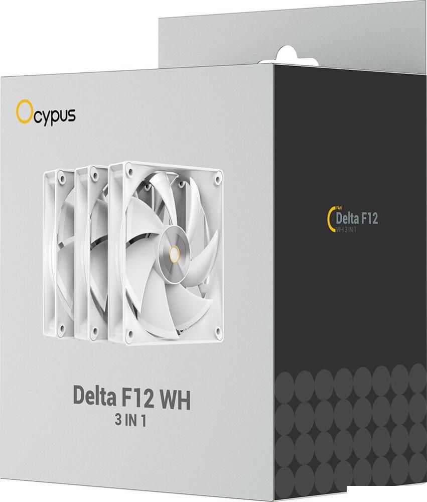 Комплект вентиляторов для корпуса Ocypus Delta F12 WH 3IN1