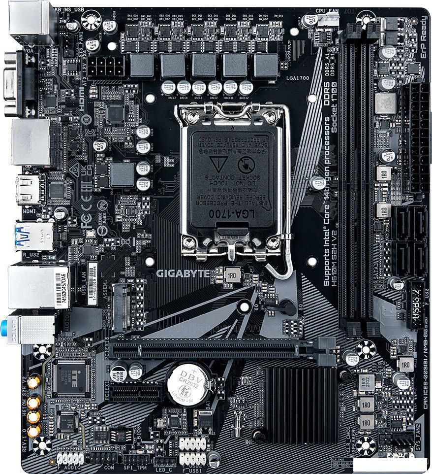 Материнская плата Gigabyte H610M S2H V2 (rev. 1.0)
