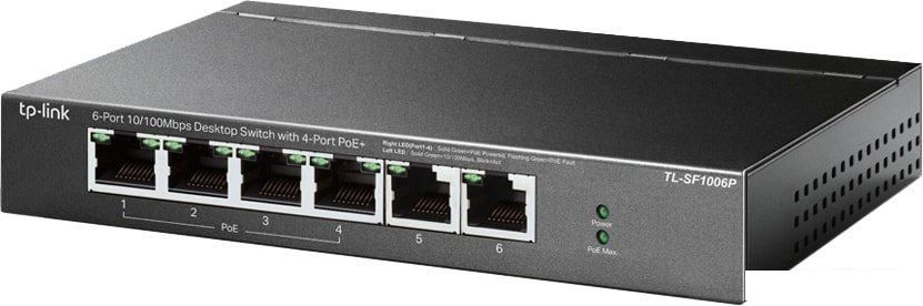 Неуправляемый коммутатор TP-Link TL-SF1006P