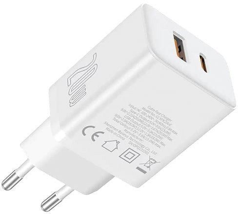 Сетевое зарядное Baseus Cube Fast Charger C+U 20W P10111403213-00 (белый)