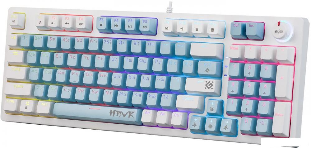Клавиатура Defender Hawk GK-418 (белый, Outemu Brown)