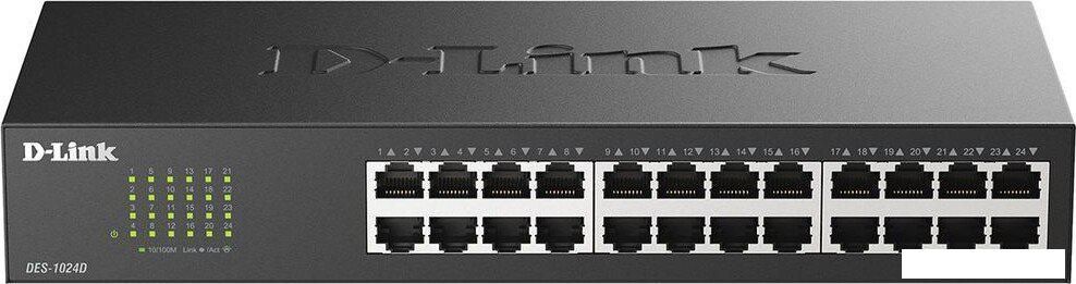 Неуправляемый коммутатор D-Link DES-1024D/H2A