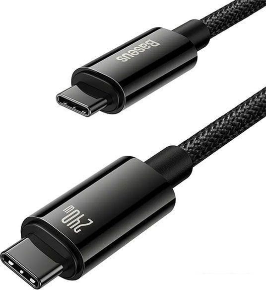 Кабель Baseus Tungsten Gold Fast Charging Data Cable USB Type-C - USB Type-C (1 м, черный)