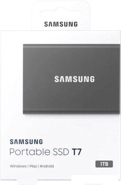 Внешний накопитель Samsung T7 1TB (серый)