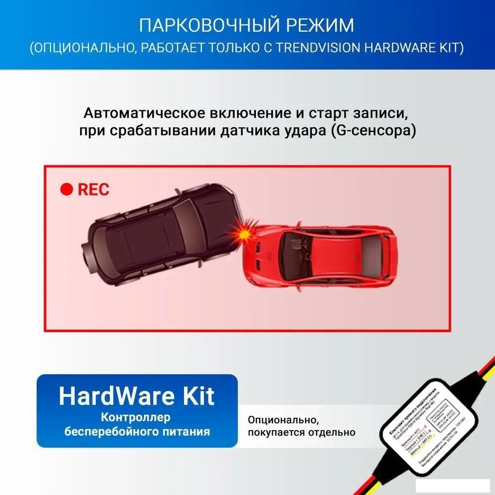Видеорегистратор-радар детектор-GPS информатор (3в1) TrendVision Hybrid Signature Real 4K