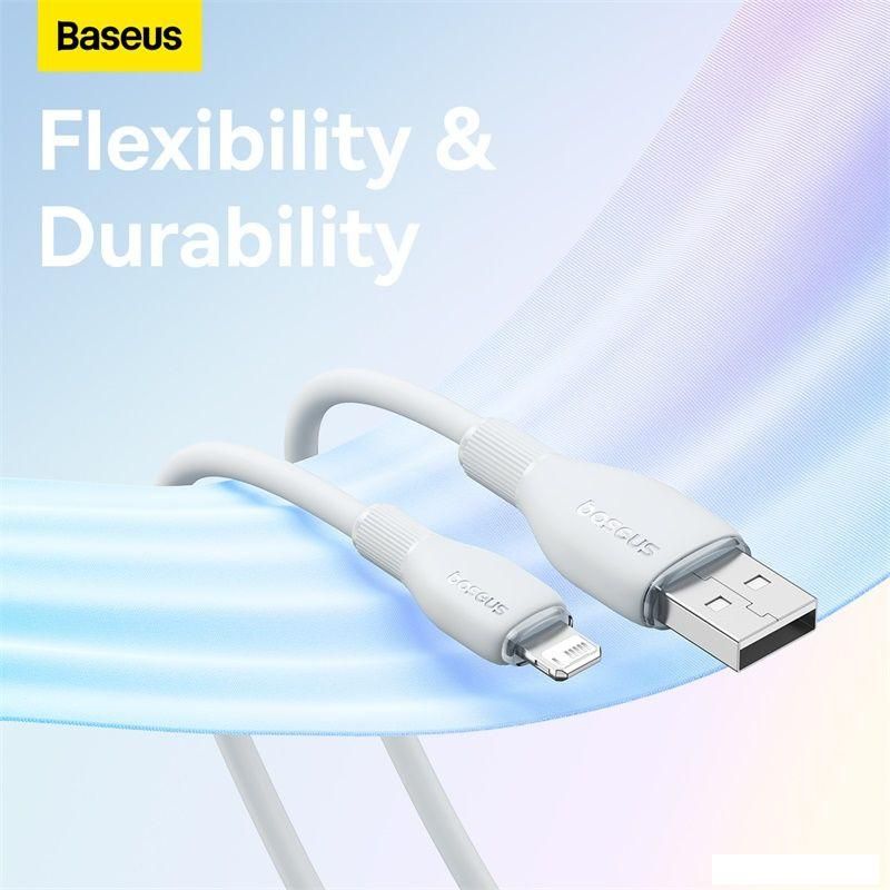 Кабель Baseus Pudding Series Fast Charging Cable 2.4A USB Type-A - Lightning (1.2 м, белый)