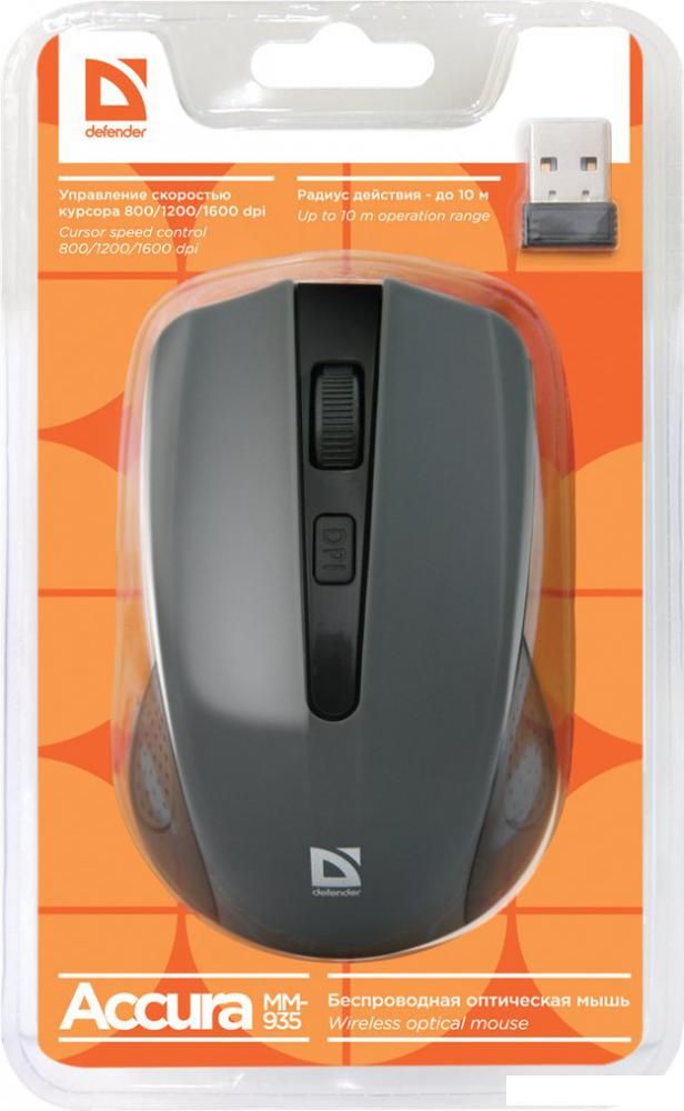 Мышь Defender Accura MM-935 (серый)