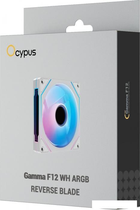 Вентилятор для корпуса Ocypus Gamma F12 WH ARGB Reverse Blade