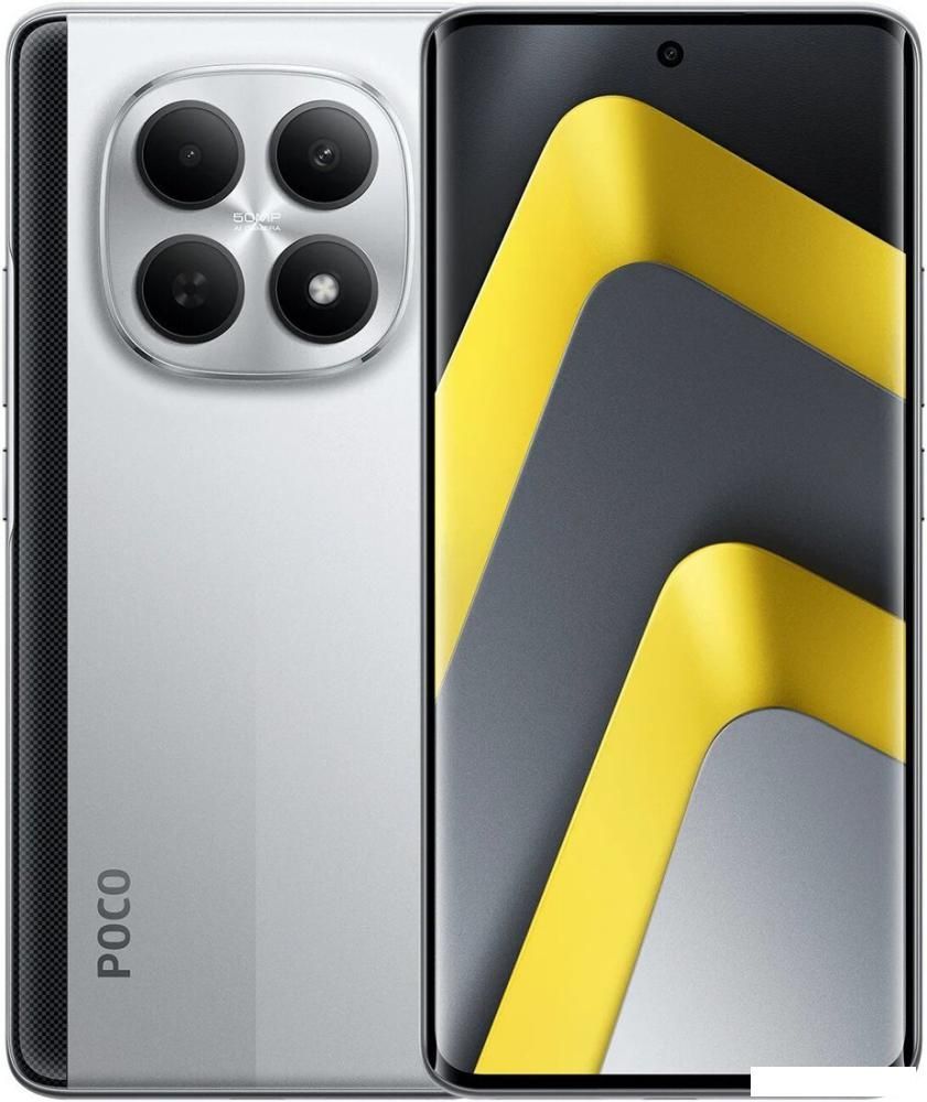 Телефон POCO M8 5G 12GB/512GB международная версия (серебристый)