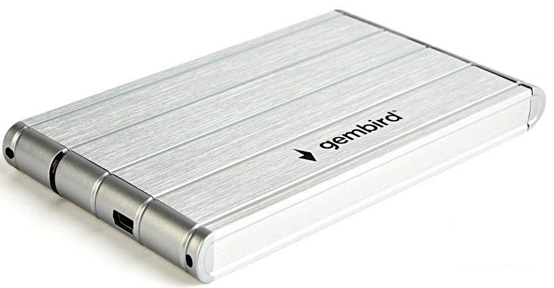 Бокс для накопителей 2.5" Gembird EE2-U3S-5-S (серебристый)