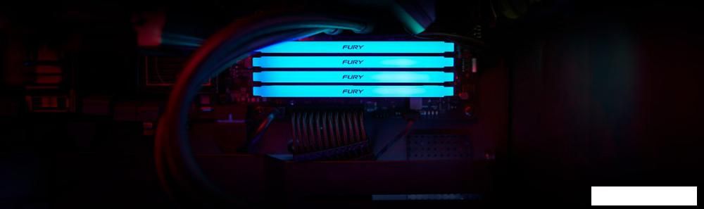 Оперативная память Kingston FURY Beast RGB 2x16ГБ DDR4 3600МГц KF436C18BB2AK2/32