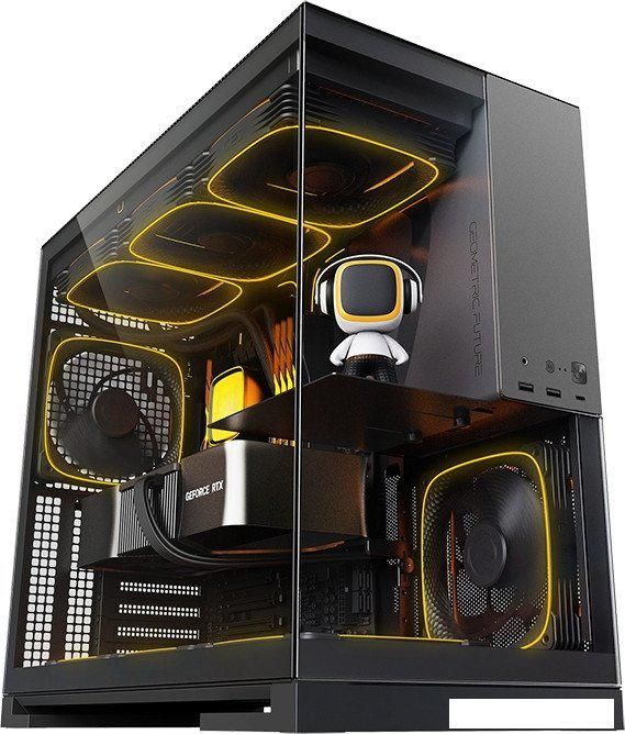 Корпус Geometric Future Model 5 5FAN (черный/серый)