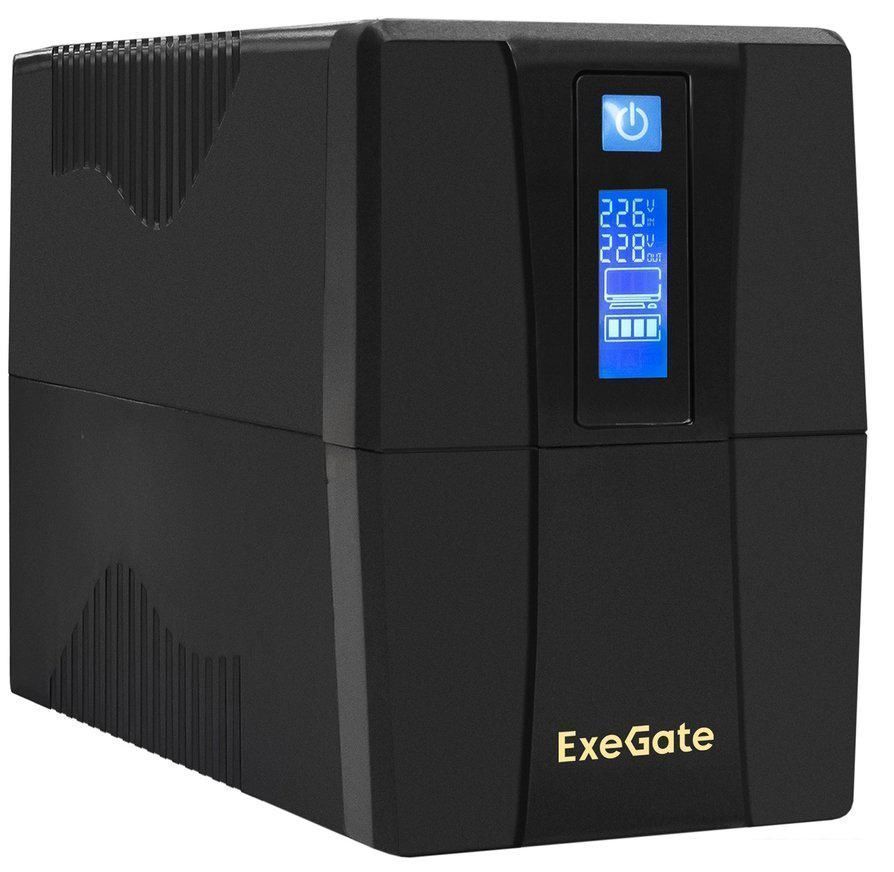 Источник бесперебойного питания ExeGate SpecialPro Smart LLB-600.LCD.AVR.2SH.RJ.USB EP285580RUS