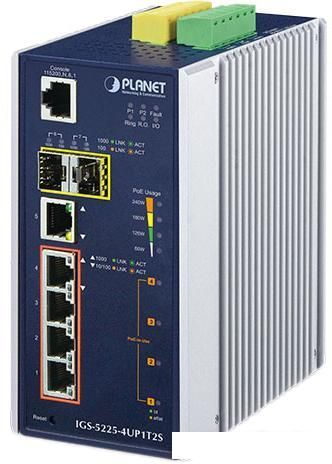 Управляемый коммутатор уровня 2+ PLANET IGS-5225-4UP1T2S