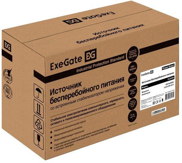 Источник бесперебойного питания ExeGate Power Smart ULB-650.LCD.AVR.4C13 EX292771RUS