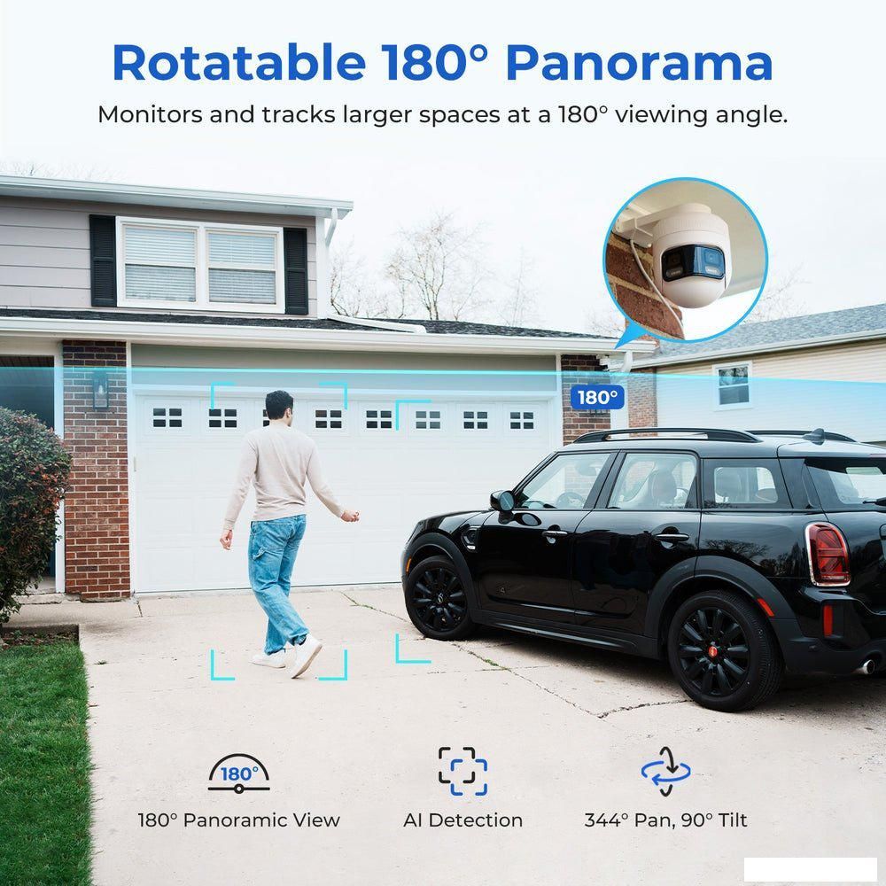 IP-камера Imilab EC6 Panorama 3.5K WiFi Plug-in Spotlight Camera (международная версия)