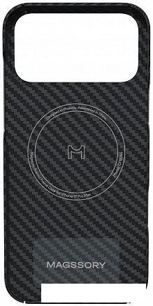 Чехол для телефона Magssory Aramid Frame Case для iPhone 17 Pro Max Black CFB045