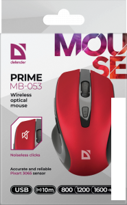 Мышь Defender Prime MB-053 (красный)