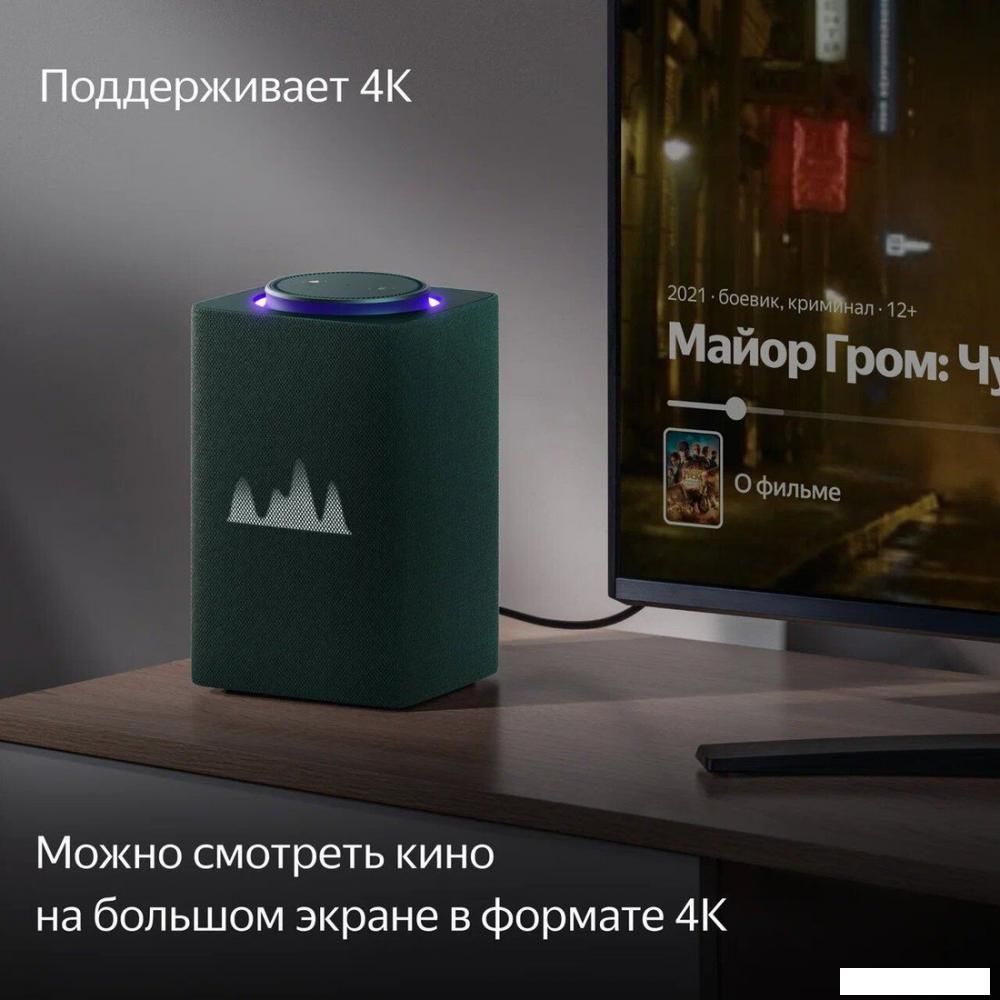 Умная колонка Яндекс Станция Макс (с хабом умного дома Zigbee, зеленый)