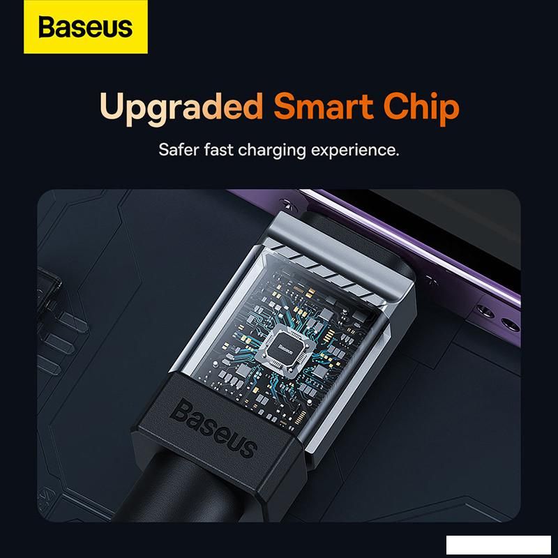 Кабель Baseus CoolPlay Series Fast Charging Data Cable 2.4A USB Type-A - Lightning (2 м, черный)