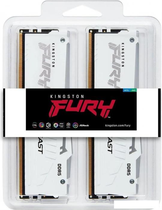Оперативная память Kingston FURY Beast RGB 2x16ГБ DDR5 6000 МГц KF560C36BWE2AK2-32