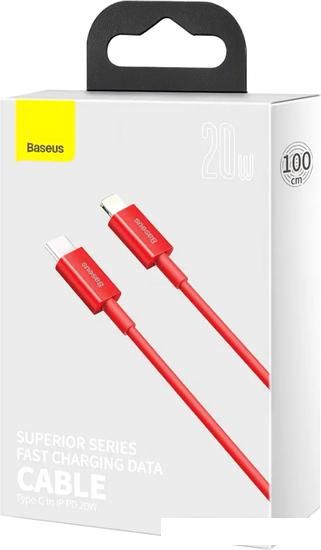 Кабель Baseus USB Type-C - Lightning CATLYS-A01 (1 м, черный)