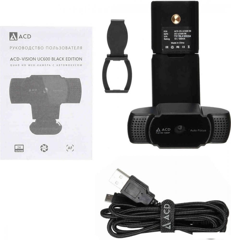 Веб-камеры ACD UC600 Black Edition