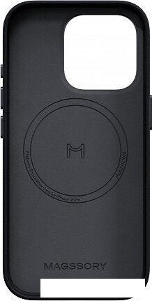 Чехол для телефона Magssory Eco Leather Case Midnight для iPhone 16 Pro CLT028m